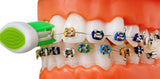Braces Toothbrush| Soft Bristle Orthodontic Toothbrush for Cleaning Ortho Braces | U Shaped Portable Toothbrushes for Braces| Set of 4
