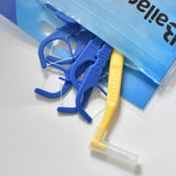 Ortho Floss| Flossers for Braces| Floss Dental Picks Fits Between Brace Wire and Teeth| Quick and Easy Braces Floss|50 Count Bag |Pack of 4 Bonus 4 Interdental Brush